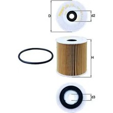 Mahle OX175D Yag Filtresi 00K68140009AA 04693101AA 04693140AA