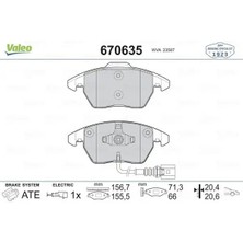 Valeo 670635 On Fren Balatasi 1K0698151 1K0698151C 1K0698151E