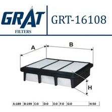 Grat 16108 Hava Filtresi 281132H000