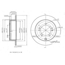 MGA 50706 Arka Fren Diski MR493489 (2 Adet Fiyatıdır)