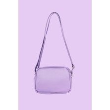 Icone Çocuk Kalp Kapitone Detaylı Omuz Çantası Lila