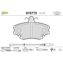 Valeo 670775 On Fren Balatasi 410602192R 410609342R 425041