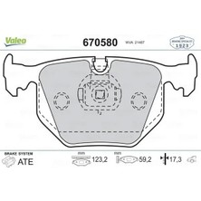 Valeo 670580 Arka Fren Balatasi 34211159960 34211160685 34211160698