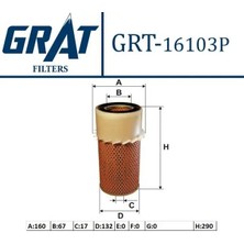 Grat 16103P Hava Filtresi MD603446