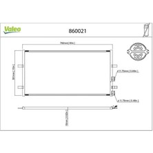 Valeo 860021 Klima Radyatoru 6C1119710AA 6C1119710AB 6C1119710AC