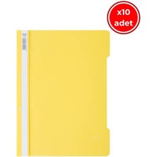 Noki Eco Telli Dosya, 10 Adet, 50'li Paket, A4, 2 Delikli, Sarı
