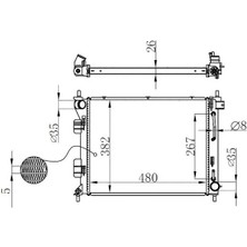 Oris BHY186026 Motor Radyatoru 253104P700