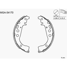 MGA 54170 Arka Fren Balatasi 449552100