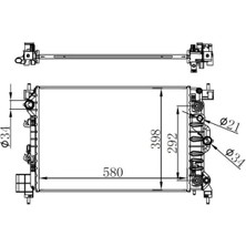 Oris BOP526016 Motor Radyatoru 95316029 95460096
