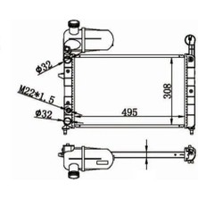 MGA 80400 Motor Radyatoru 46425435