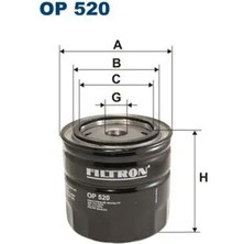 Filtron OP520 Yag Filtresi 0003897992 0141151110 047525