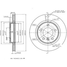 MGA 50704 Fren Diski On 34119804828 (2 Adet Fiyatıdır)