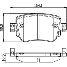 MGA 55658 Arka Fren Balatasi 7N0698451A