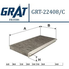 Grat 22408C Polen Filtresi (Karbonlu) A1698300218