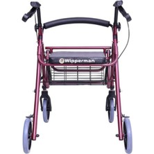 Wipperman Yaşlı ve Engelli Destek Yürüteci – 503 Model, Pedallı, Sepetli, Rollatör
