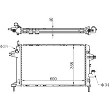 Oris BOP122032 Motor Radyatoru 1300209 9129517 9192586