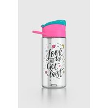 Renga Falcon Look Up Desenli 500 ml Pipetli Tritan Çocuk Matara 912037 Fuşya