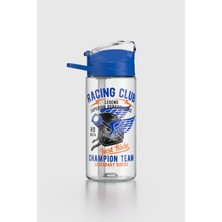 Renga Falcon Racing Club Desenli 500 ml Pipetli Tritan Çocuk Matara 912037 Mavi