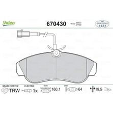 Valeo 670430 On Fren Balatasi 425225 425227 425456