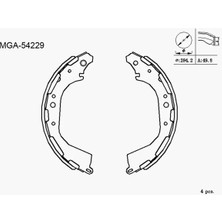 MGA 54229 Arka Fren Balatasi 440600W727