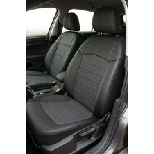 Nato Concept Renault Megane 2 Hatchback 2005 Aracınıza Uyum Sağlayan Tam Takım Oto Koltuk Kılıfı - Keten Deri Detay - Zeus Model