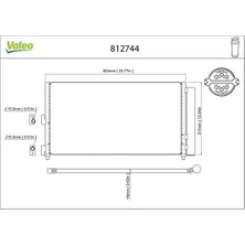 Valeo 812744 Klima Radyatoru 46820833 51804991