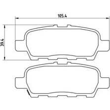 MGA 55468 Arka Fren Balatasi D4M609N00B