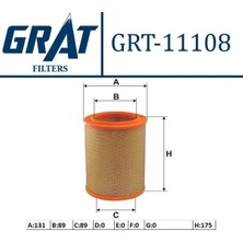 Grat 11108 Hava Filtresi 6000046003
