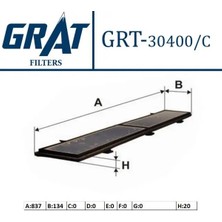 Grat 30400C Polen Filtresi (Karbonlu) 64316946629
