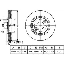 MGA 50127 Fren Diski On 4246W5 (2 Adet Fiyatıdır)