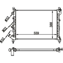 MGA 80125 Motor Radyatoru 7701038237