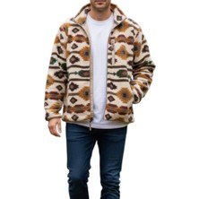 Cazador Caz 53920 Dik Yaka Bej Erkek Sweatshirt
