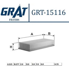 Grat 15116 Hava Filtresi 2D0129620B