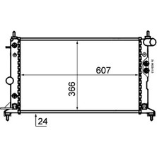 Mahle CR562000S Motor Radyatoru 1300159 1300160 1300176