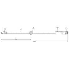 CAVO C800478A Fren Hortumu Arka 1367814080 4806G7480 51725096