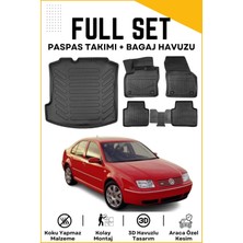 Ko Kaliteoto Volkswagen Bora 2000-2001-2002-2003-2004-2005-2006 Model Birebir Uyumlu Bagaj Havuzu+Paspas Seti