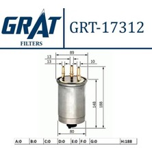 Grat 17312 Yakit Filtresi 2T149155BE