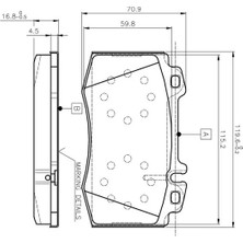 Bosch 0986TB2377 On Fren Balatasi A0034200520 A0034200820 A0034201820
