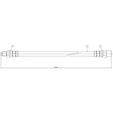 CAVO C900212A Fren Hortumu Arka 6384281035 6384282135 A6384281035 (2 Adet Fiyatıdır)