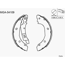MGA 54109 Arka Fren Balatasi 77362286