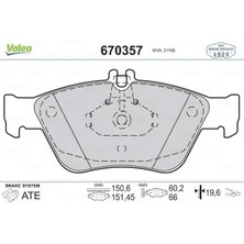 Valeo 670357 On Fren Balatasi 0054204720 54204720 A0024204420