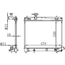 Oris BTO577016 Motor Radyatoru 16400447100 1640047100