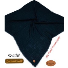 Sedef 50 Adet Lacivert Dağıtmalık Düz Flamlıpamuk Eşarp