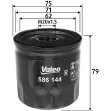 Valeo 586144 Yag Filtresi 1520800Q1D 1520800Q1J 152085488R