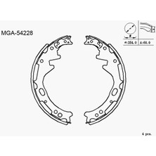 MGA 54228 Arka Fren Balatasi 4406036G25
