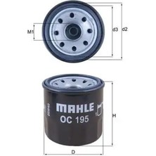 Mahle OC195 Yag Filtresi 022214300 032414300 032415010D