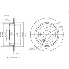 MGA 50659 Arka Fren Diski 34216774987 (2 Adet Fiyatıdır)