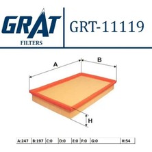 Grat 11119 Hava Filtresi 8200602361