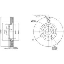 MGA 50581 Fren Diski On 1K0615301AJ (2 Adet Fiyatıdır)