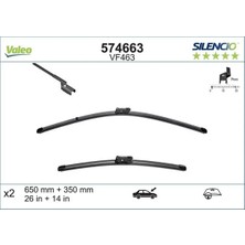Valeo 574663 On Silecek Seti 1272092 52026767 52026769